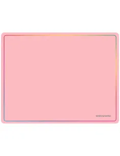 Mars Gaming MMP124, Alfombrilla Gaming 360x260mm, Diseño de Bordes Rainbow, Base Antideslizante de Caucho Natural, Superficie