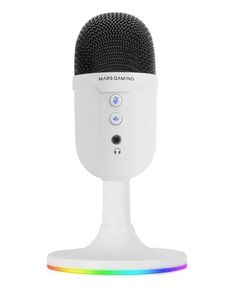 Mars Gaming MMIC-CXW Negro Micrófono de superficie para mesa