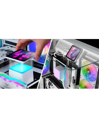 Mars Gaming ML-VISIONPRO360W Procesador Sistema de refrigeración líquida todo en uno 12 cm Blanco 1 pieza(s)