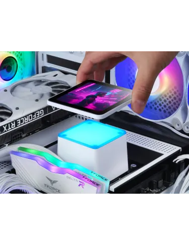 Mars Gaming ML-VISIONPRO360W Procesador Sistema de refrigeración líquida todo en uno 12 cm Blanco 1 pieza(s)