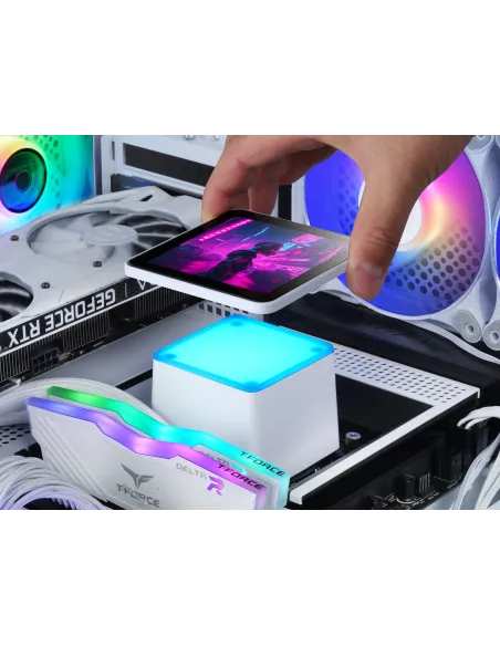 Mars Gaming ML-VISIONPRO360W Procesador Sistema de refrigeración líquida todo en uno 12 cm Blanco 1 pieza(s)