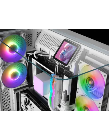 Mars Gaming ML-VISIONPRO360W Procesador Sistema de refrigeración líquida todo en uno 12 cm Blanco 1 pieza(s)