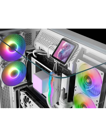 Mars Gaming ML-VISIONPRO360W Procesador Sistema de refrigeración líquida todo en uno 12 cm Blanco 1 pieza(s)