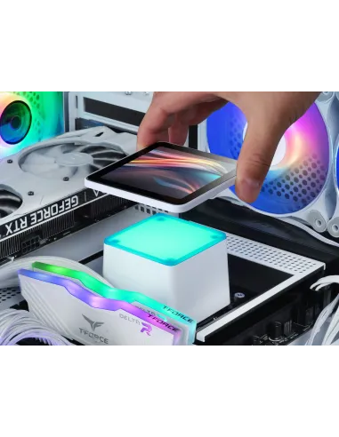 Mars Gaming ML-VISIONPRO240W Procesador Sistema de refrigeración líquida todo en uno 12 cm Blanco 1 pieza(s)