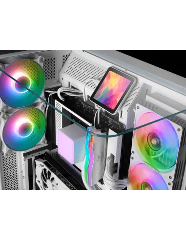 Mars Gaming ML-VISIONPRO240W Procesador Sistema de refrigeración líquida todo en uno 12 cm Blanco 1 pieza(s)