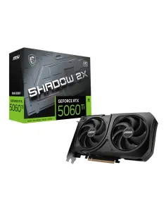 MSI GEFORCE RTX 5060 TI 8G SHADOW 2X OC PLUS tarjeta gráfica NVIDIA 8 GB GDDR7