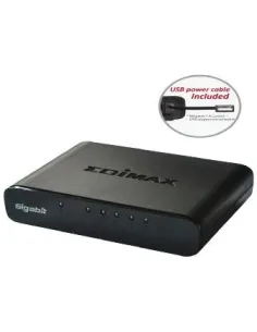 Switch 5 puertos edimax 10 - 100 - 1000 usb