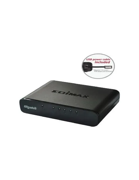 Switch 5 puertos edimax 10 - 100 - 1000 usb