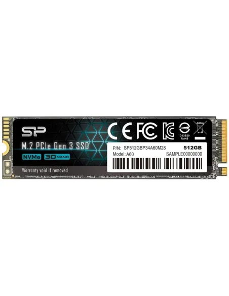 Disco duro interno ssd silicon power p34a60 512gb m.2 pci express