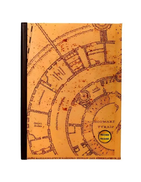 Libreta sd toys harry potter mapa merodeador con luz