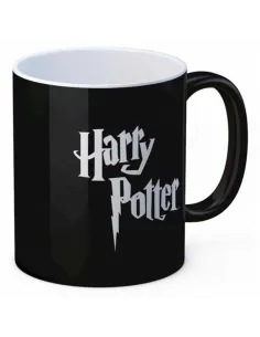 Taza sd toys harry potter logo ceramica negra