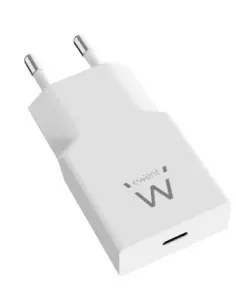 Ewent Cargador Rápido USB-C PD de 20W con Tecnología GaN y Diseño Ultrafino