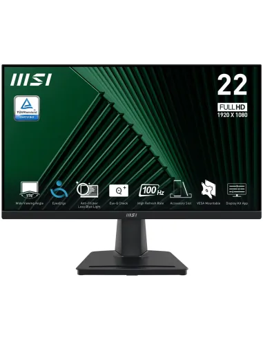 MSI Pro MP225V pantalla para PC 54,5 cm (21.4") 1920 x 1080 Pixeles Full HD LCD Negro