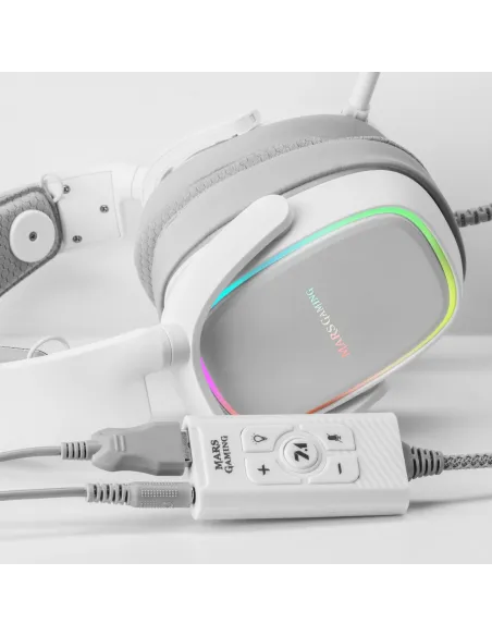 Mars Gaming MSC2W, Blanco, One size