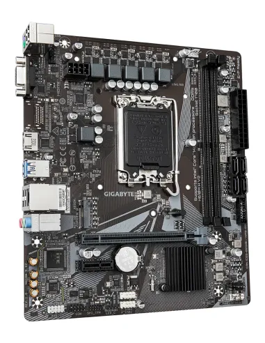 GIGABYTE H610M H V2 Placa base - Compatible con procesadores Intel Core 14th CPUs, 4+1+1 Hybrid Digital VRM, up to 5600MHz