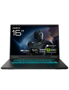GIGABYTE GAMING A16 3VHK3PT864SD ordenador portatil AMD Ryzen™ 7 260 Portátil 40,6 cm (16") WUXGA 32 GB DDR5-SDRAM 1 TB SSD 2