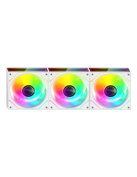 Mars Gaming MF3DPROKITW sistema de refrigeración para ordenador Carcasa del ordenador Ventilador 12 cm Blanco