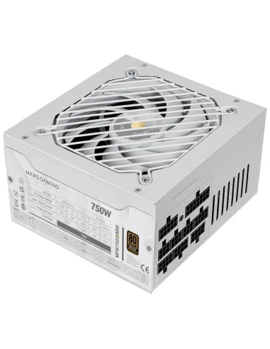 Mars Gaming MPB750SIMW unidad de fuente de alimentación 750 W 24-pin ATX ATX Blanco