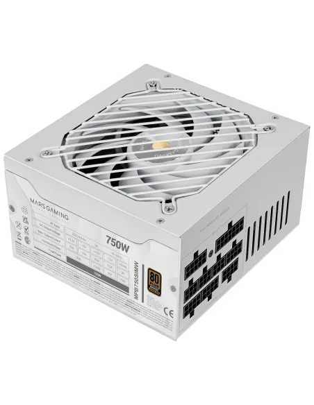 Mars Gaming MPB750SIMW unidad de fuente de alimentación 750 W 24-pin ATX ATX Blanco