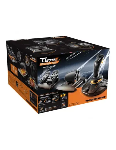Thrustmaster T-16000M FCS Flight Pack Negro USB Palanca de mando Analógico Digital MAC, PC