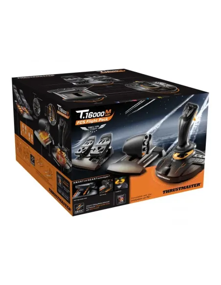 Thrustmaster T-16000M FCS Flight Pack Negro USB Palanca de mando Analógico Digital MAC, PC