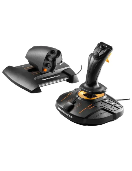 Thrustmaster T-16000M FCS Hotas Negro, Naranja USB Palanca de mando Analógico Digital PC