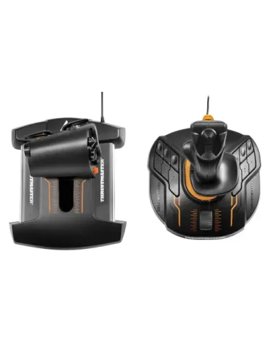 Thrustmaster T-16000M FCS Hotas Negro, Naranja USB Palanca de mando Analógico Digital PC