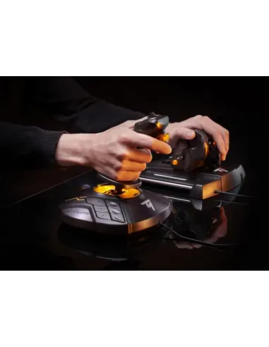 Thrustmaster T-16000M FCS Hotas Negro, Naranja USB Palanca de mando Analógico Digital PC
