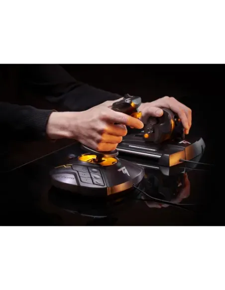 Thrustmaster T-16000M FCS Hotas Negro, Naranja USB Palanca de mando Analógico Digital PC