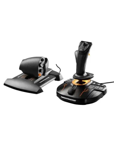 Thrustmaster T-16000M FCS Hotas Negro, Naranja USB Palanca de mando Analógico Digital PC