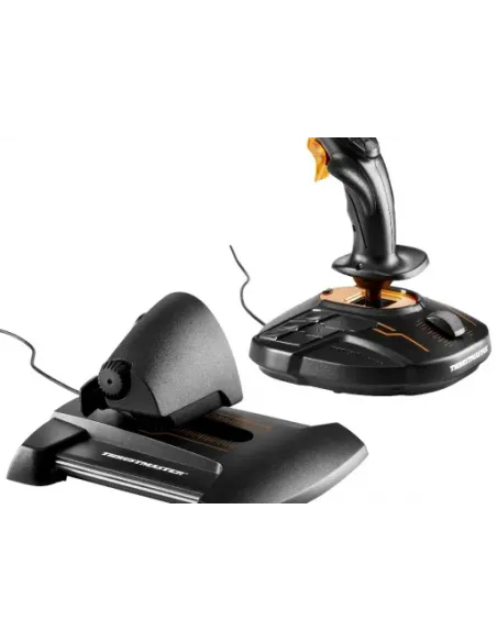 Thrustmaster T-16000M FCS Hotas Negro, Naranja USB Palanca de mando Analógico Digital PC