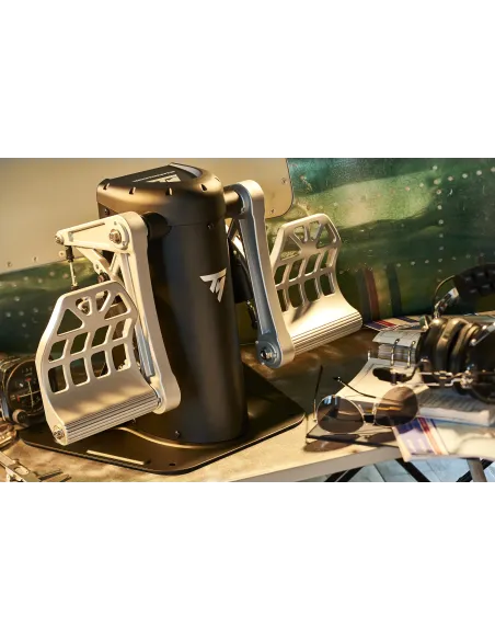 Thrustmaster TPR Rudder Negro, Plata USB Simulador de Vuelo Analógico PC