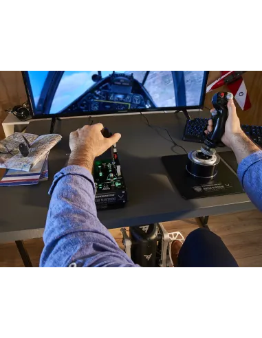 Thrustmaster TPR Rudder Negro, Plata USB Simulador de Vuelo Analógico PC