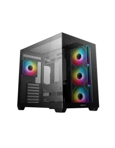 Caja ordenador gaming deepcool cg530 atx rgb cristaltemplado negra