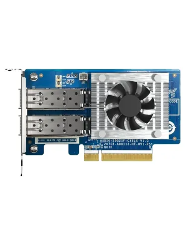 QNAP QXG-25G2SF-CX6 adaptador y tarjeta de red Interno Fibra 25000 Mbit s