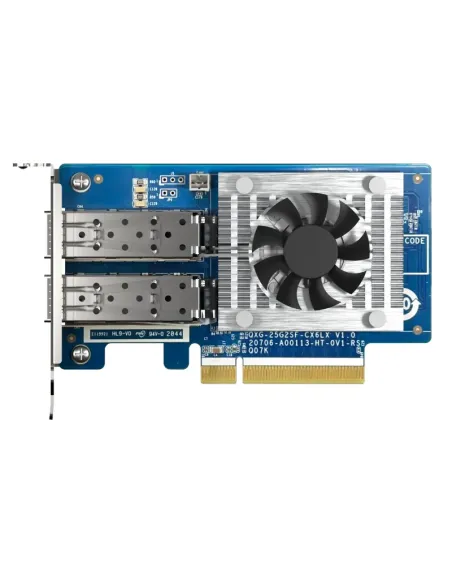 QNAP QXG-25G2SF-CX6 adaptador y tarjeta de red Interno Fibra 25000 Mbit s