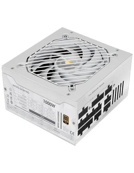 Mars Gaming MPB1000SIMW unidad de fuente de alimentación 1000 W 24-pin ATX ATX Blanco