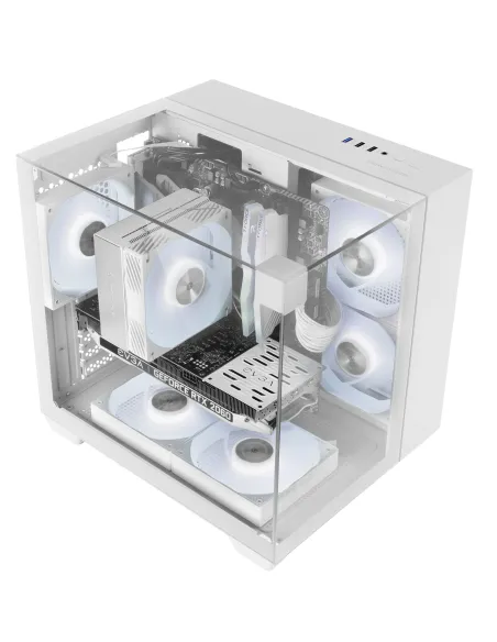 Mars Gaming MC-VISIONMW Mini Tower Blanco