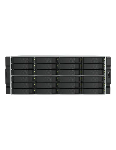 QNAP TS-h2477AXU-RP Servidor de almacenamiento Bastidor (4U) AMD Ryzen™ 7 7745 32 GB DDR5 0 TB QNAP QTS Negro, Gris