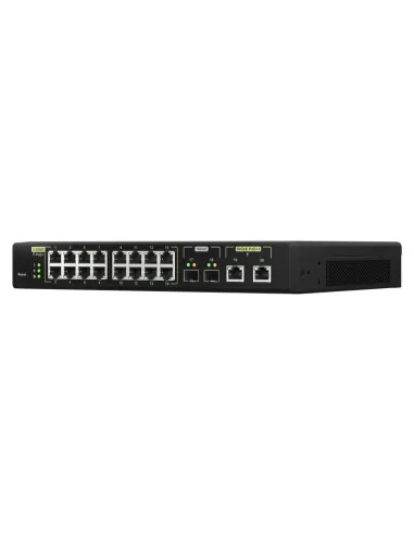 QNAP QSW-M2116P-2T2S switch Gestionado L2 2.5G Ethernet Energía sobre Ethernet (PoE) Negro