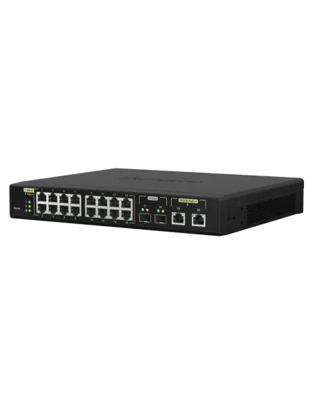QNAP QSW-M2116P-2T2S switch Gestionado L2 2.5G Ethernet Energía sobre Ethernet (PoE) Negro