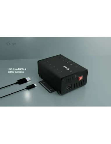 i-tec USB-C USB-A Metal Charging + data HUB, 15W per port, 10x USB-C