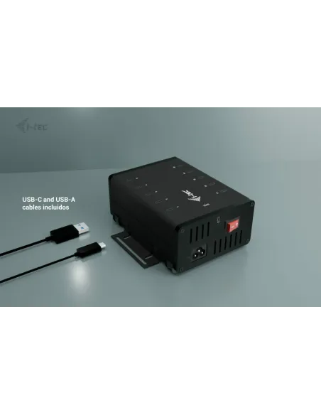 i-tec USB-C USB-A Metal Charging + data HUB, 15W per port, 10x USB-C