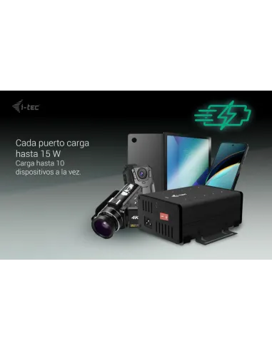 i-tec USB-C USB-A Metal Charging + data HUB, 15W per port, 10x USB-C