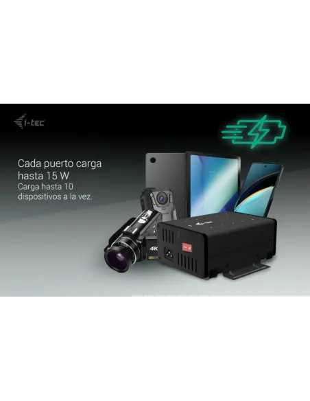 i-tec USB-C USB-A Metal Charging + data HUB, 15W per port, 10x USB-C