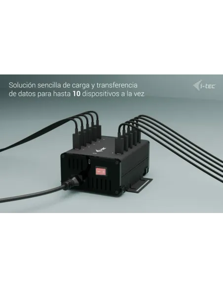 i-tec USB-C USB-A Metal Charging + data HUB, 15W per port, 10x USB-C