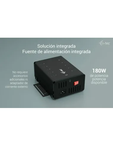 i-tec USB-C USB-A Metal Charging + data HUB, 15W per port, 10x USB-C