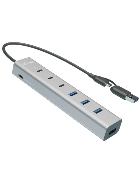 i-tec USB-C USB-A Charging Metal HUB 7 port (3x USB-C, 4x USB-A)