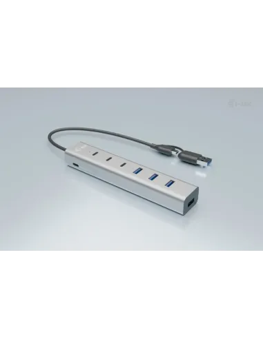 i-tec USB-C USB-A Charging Metal HUB 7 port (3x USB-C, 4x USB-A)