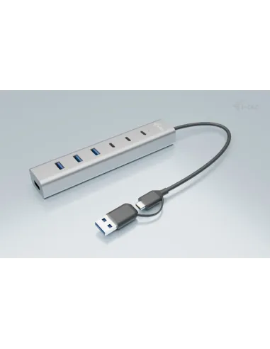 i-tec USB-C USB-A Charging Metal HUB 7 port (3x USB-C, 4x USB-A)
